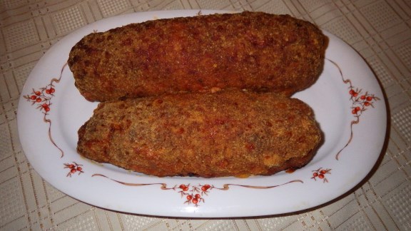 A Picture of Hungarian Meat Loaf (Fasirt).