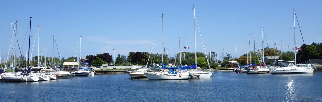 Boats on Lake Ontario.