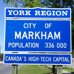 Markham sign.