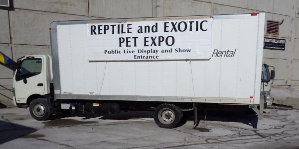 Reptile and Exotic Pet Expo Truck.
