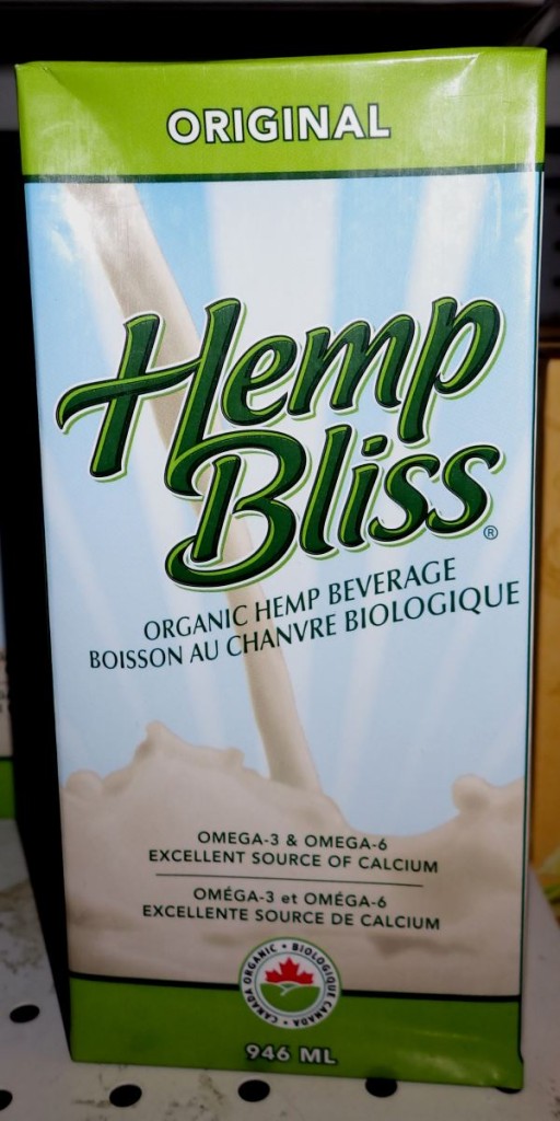 An organic beverage made of hemp seeds.