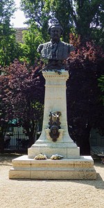 A bust of Ferenc Erkel, Gyula, Hungary.