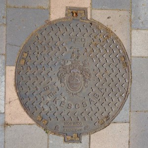 Manhole Cover, Békéscsaba, Hungary.