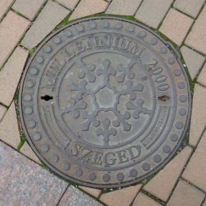 Manhole Cover, Szeged, Hungary.
