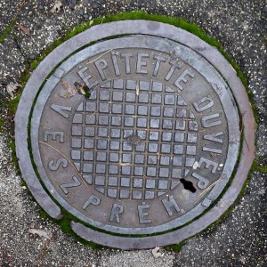 Manhole Cover, Veszprém, Hungary.