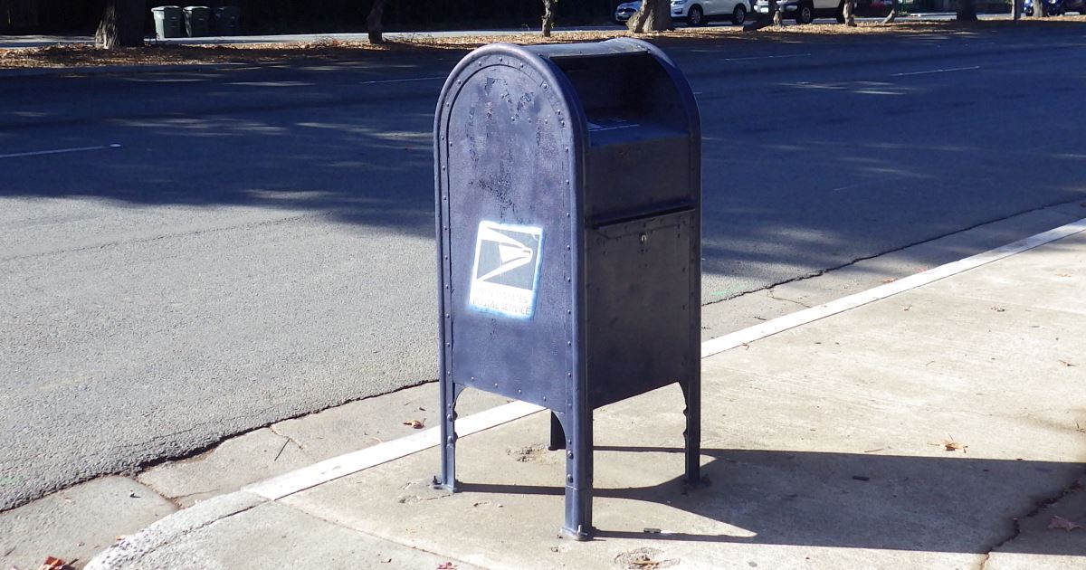 USPS mailbox.